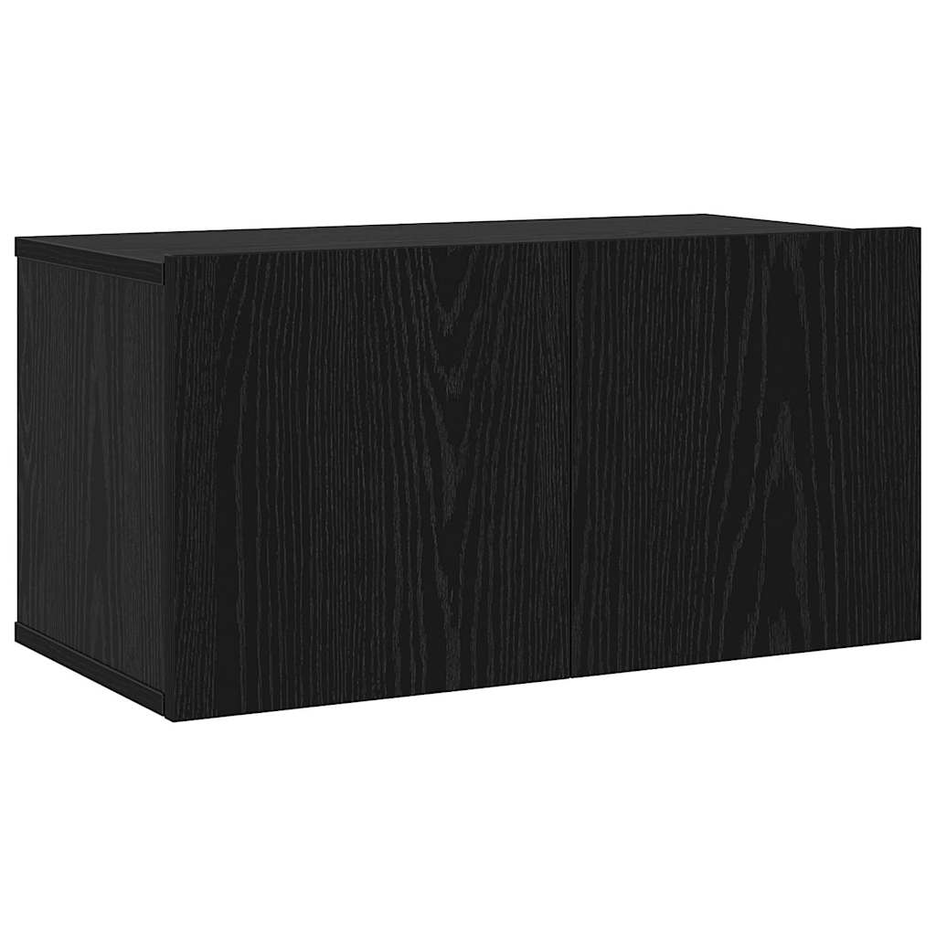 Set mobile TV 3 pcs Rovere Nero Legno multistrato