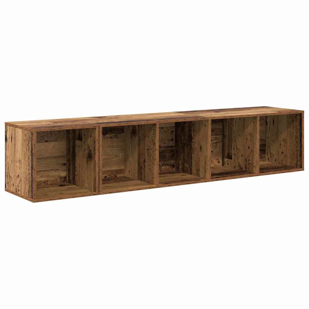 Set di mobili TV 2 pcs Legno vecchio Legno multistrato