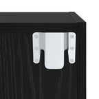 Set di mobili TV 2 pcs Rovere Nero Legno multistrato