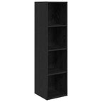 Set di mobili TV 2 pcs Rovere Nero Legno multistrato