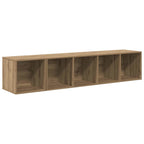 Set di mobili TV 2 pcs Rovere artigianale Legno multistrato