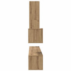 Mobile TV da Parete 4 pcs Rovere artigianale Legno multistrato