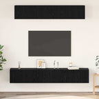 Set mobile TV 5 pcs Rovere Nero Legno multistrato