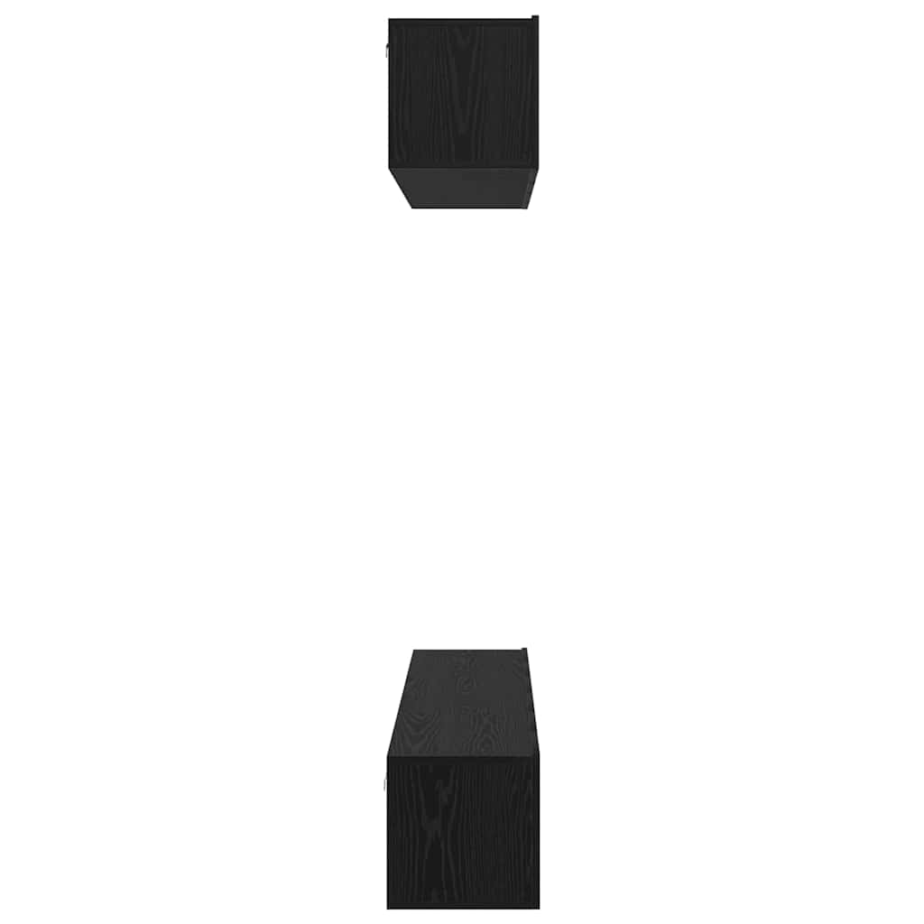 Set mobile TV 5 pcs Rovere Nero Legno multistrato