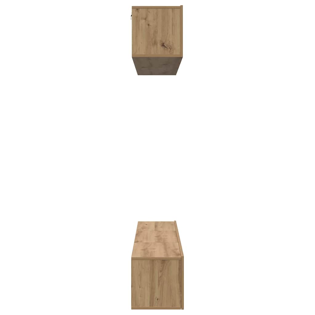Set mobile TV 5 pcs Rovere artigianale Legno multistrato