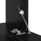 Set mobile TV 4 pcs Rovere Nero Legno multistrato