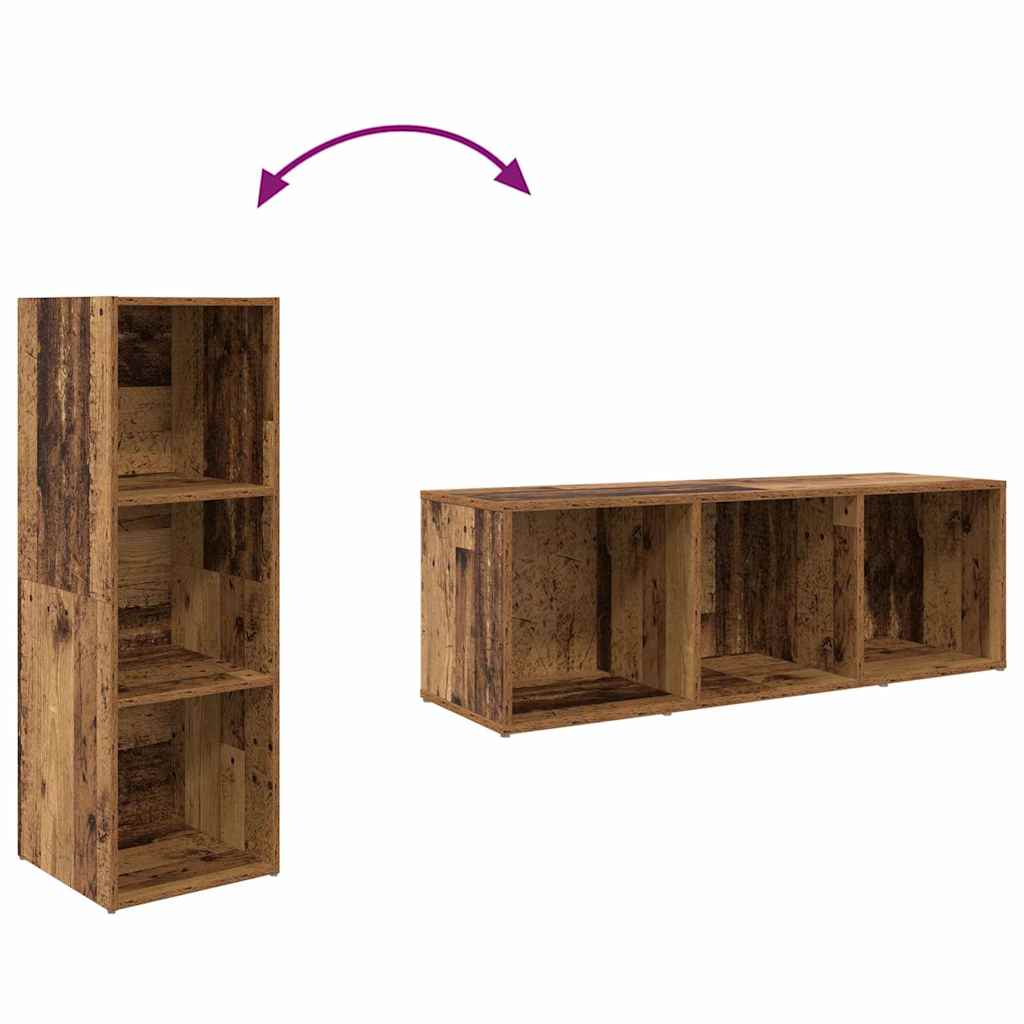 Set mobile TV 3 pcs Marrone Legno multistrato