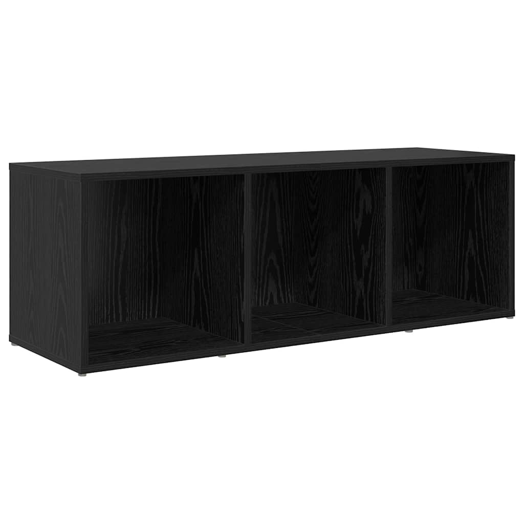 Set mobile TV Montaggio a parete 3 pcs Nero Legno multistrato