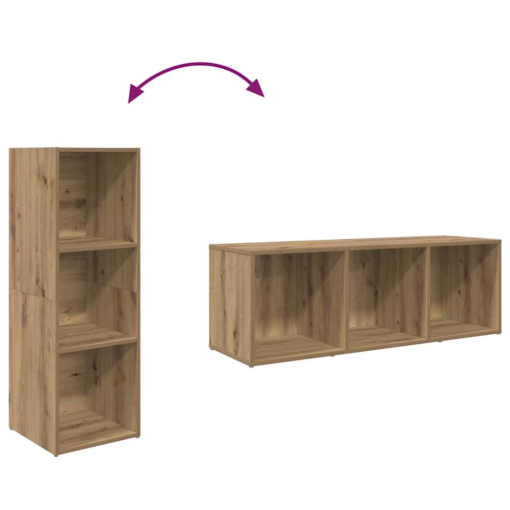 Set mobile TV 3 pcs Marrone Legno multistrato