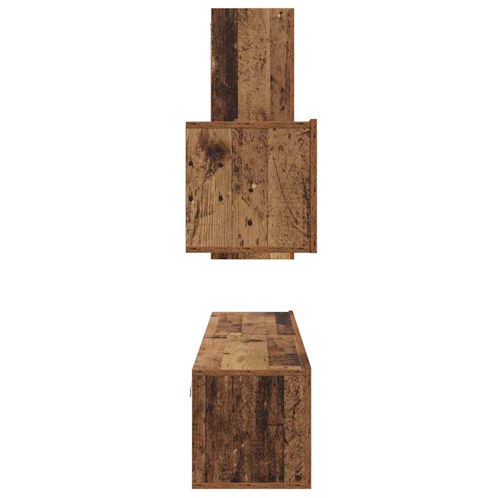 Set mobile TV 4 pcs Legno vecchio Legno multistrato