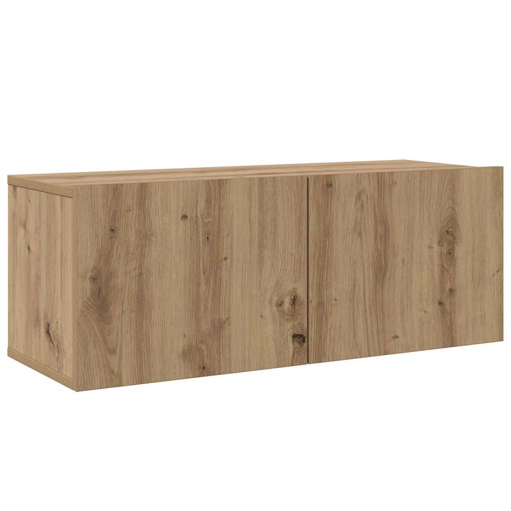Set mobile TV 4 pcs Rovere artigianale Legno multistrato