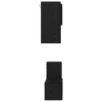 Set mobile TV Montaggio a parete Rovere Nero Legno multistrato