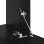 Mobile TV da Parete 2 pcs Rovere Nero Legno multistrato
