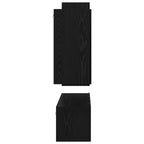 Set mobile TV 4 pcs Rovere Nero Legno multistrato