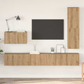 Set mobile TV 4 pcs Rovere artigianale Legno multistrato