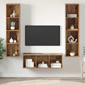 Set mobile TV 3 pcs Legno vecchio Legno multistrato