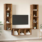 Set mobile TV 3 pcs Legno vecchio Legno multistrato