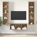 Set mobile TV 3 pcs Rovere artigianale Legno multistrato