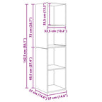 Set mobile TV 3 pcs Rovere artigianale Legno multistrato
