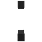 Set mobile TV 4 pcs Rovere Nero Legno multistrato