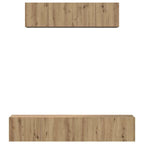 Set mobile TV 4 pcs Rovere artigianale Legno multistrato