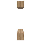 Set mobile TV 4 pcs Rovere artigianale Legno multistrato