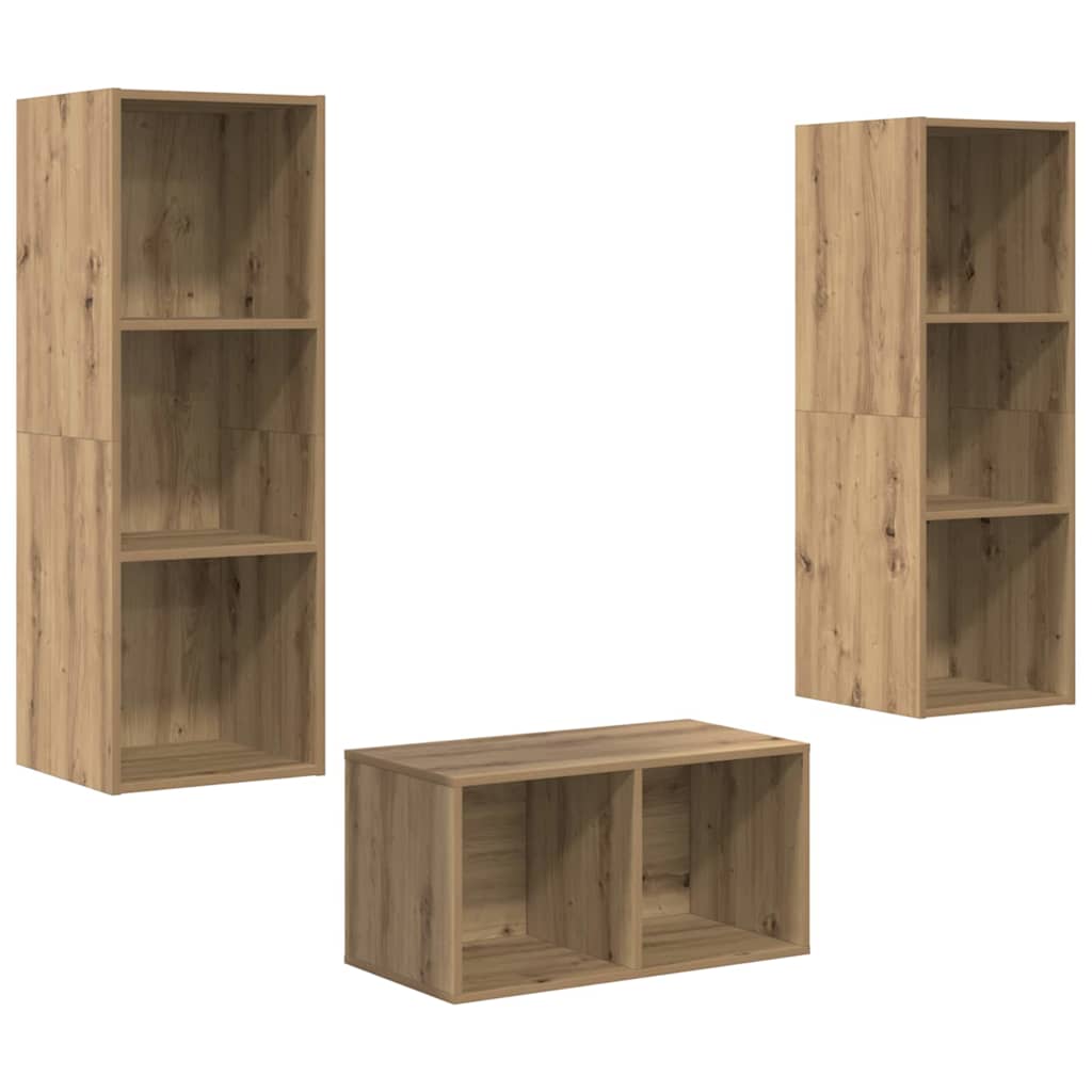 Set mobile TV Rovere artigianale 37 x 37 x 107 cm