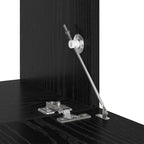 Set mobile TV Montaggio a parete Rovere Nero Legno multistrato