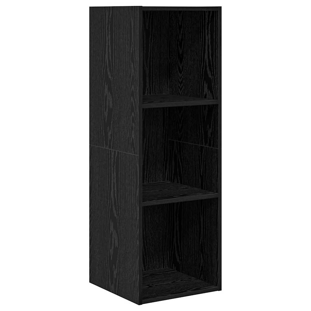 Set mobile TV 3 pcs Rovere Nero Legno multistrato