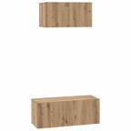 Set mobile TV 2 pcs Rovere artigianale Legno multistrato