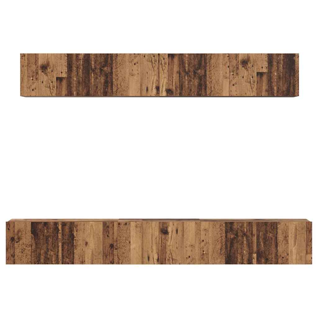 Set mobile TV 5 pcs Legno vecchio Legno multistrato