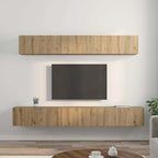Set mobile TV 5 pcs Rovere artigianale Legno multistrato