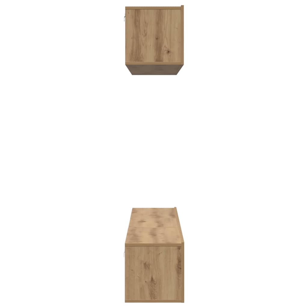 Set mobile TV 5 pcs Rovere artigianale Legno multistrato