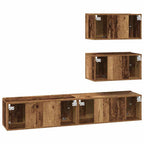 Set mobile TV 4 pcs Legno antico Legno ingegnerizzato