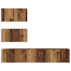 Set mobile TV 4 pcs Legno antico Legno ingegnerizzato
