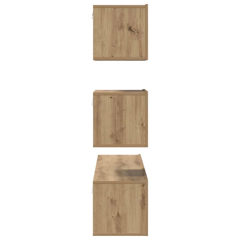 Set mobile TV 4 pcs Rovere Artigianale Legno ingegnerizzato