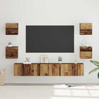 Set mobile TV 7 pcs Legno vecchio Legno multistrato