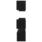 Set mobile TV 7 pcs Rovere Nero Legno multistrato