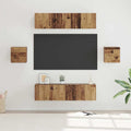 Set mobile TV 6 pcs Legno vecchio Legno multistrato