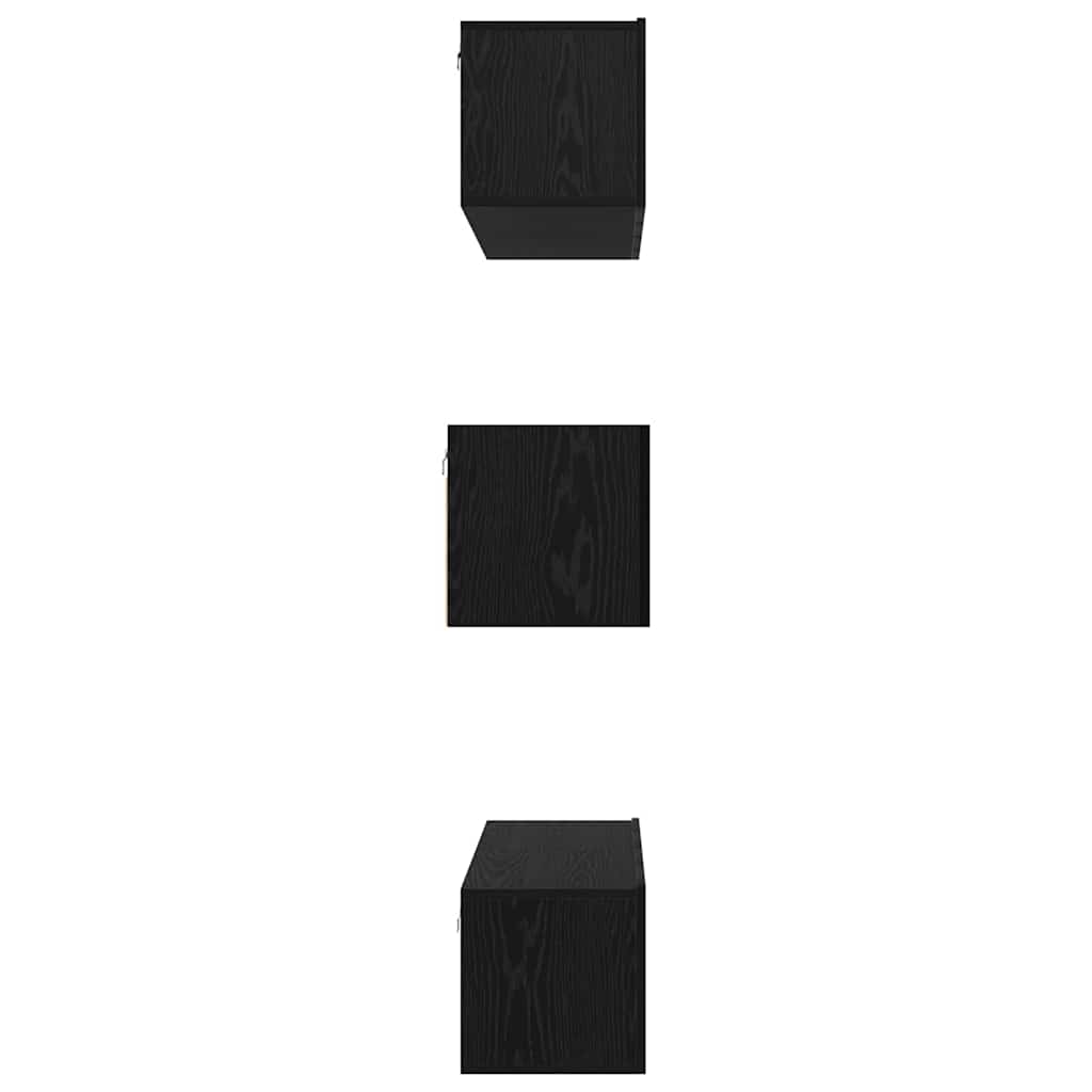 Set mobile TV 6 pcs Rovere Nero Legno multistrato