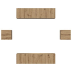 Set mobile TV 6 pcs Rovere artigianale Legno multistrato