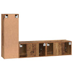 Set mobile TV 3 pcs Legno vecchio Legno multistrato