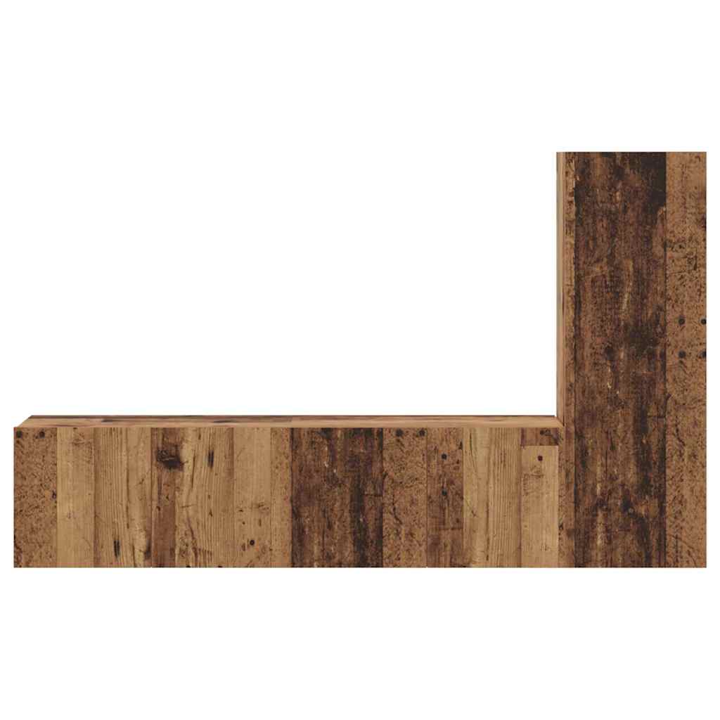 Set mobile TV 3 pcs Legno vecchio Legno multistrato
