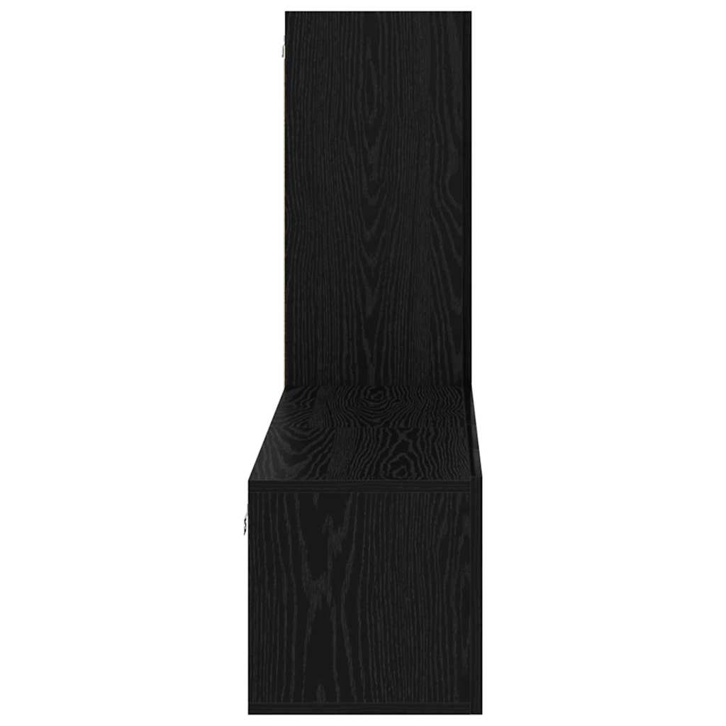Set mobile TV 3 pcs Rovere Nero Legno multistrato