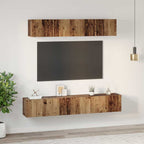 Set mobile TV 5 pcs Legno vecchio Legno multistrato