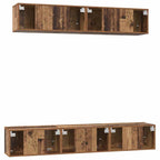 Set mobile TV 5 pcs Legno vecchio Legno multistrato
