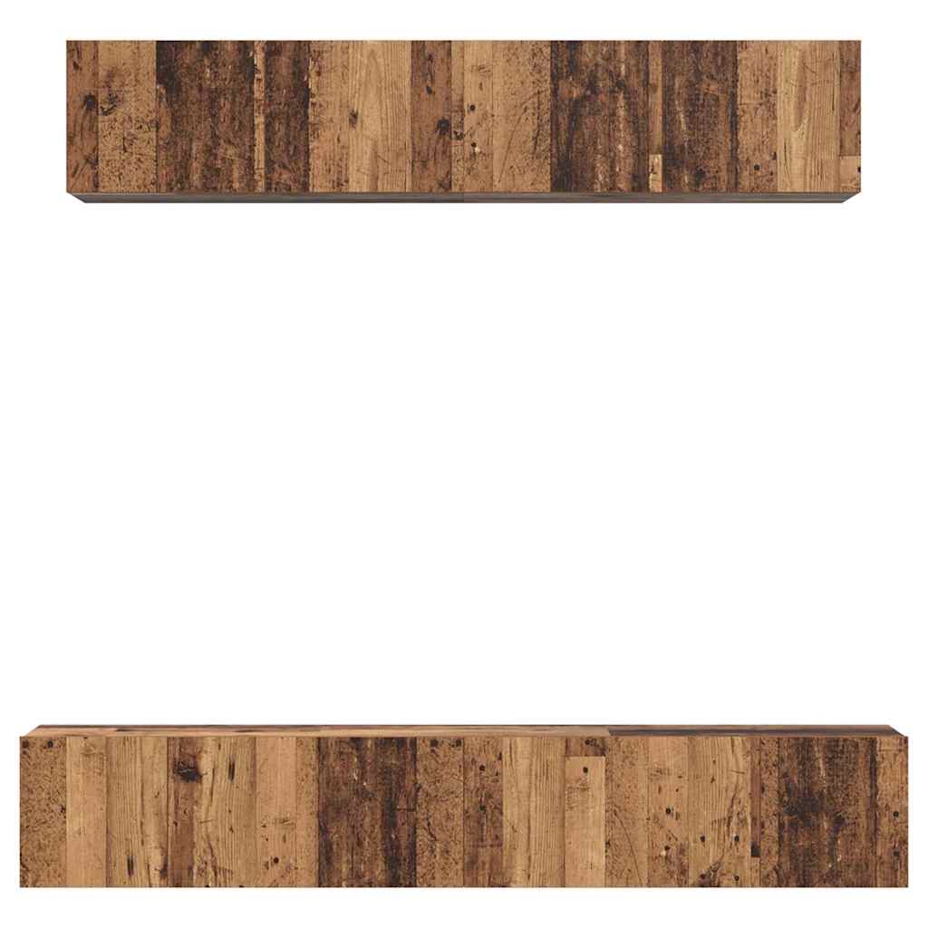 Set mobile TV 5 pcs Legno vecchio Legno multistrato