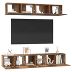 Set mobile TV 5 pcs Legno vecchio Legno multistrato
