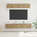 Set mobile TV 5 pcs Rovere artigianale Legno multistrato