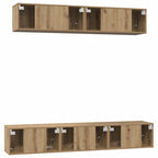 Set mobile TV 5 pcs Rovere artigianale Legno multistrato